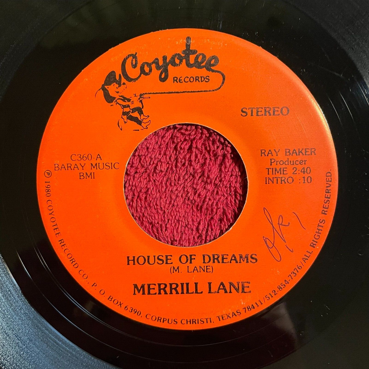 MERRILL LANE Coyotee Records C360 45rpm (Country, Video)