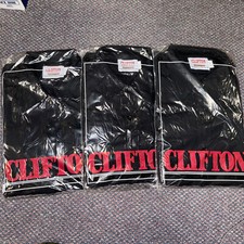 3 Clifton Dark Navy Blue Super Shirts 46R Police Fireman Zipper