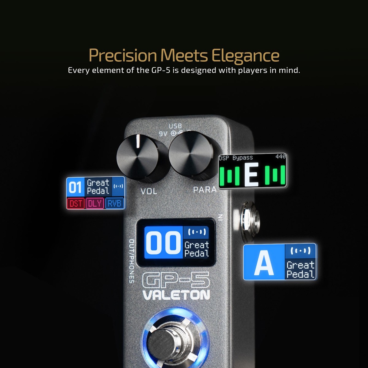 Valeton GP-5 Super Compact Multi-Effects Processor & NAM/IR