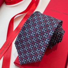 NWT Ferragamo Designer Silk Tie Men's Business Neckwear