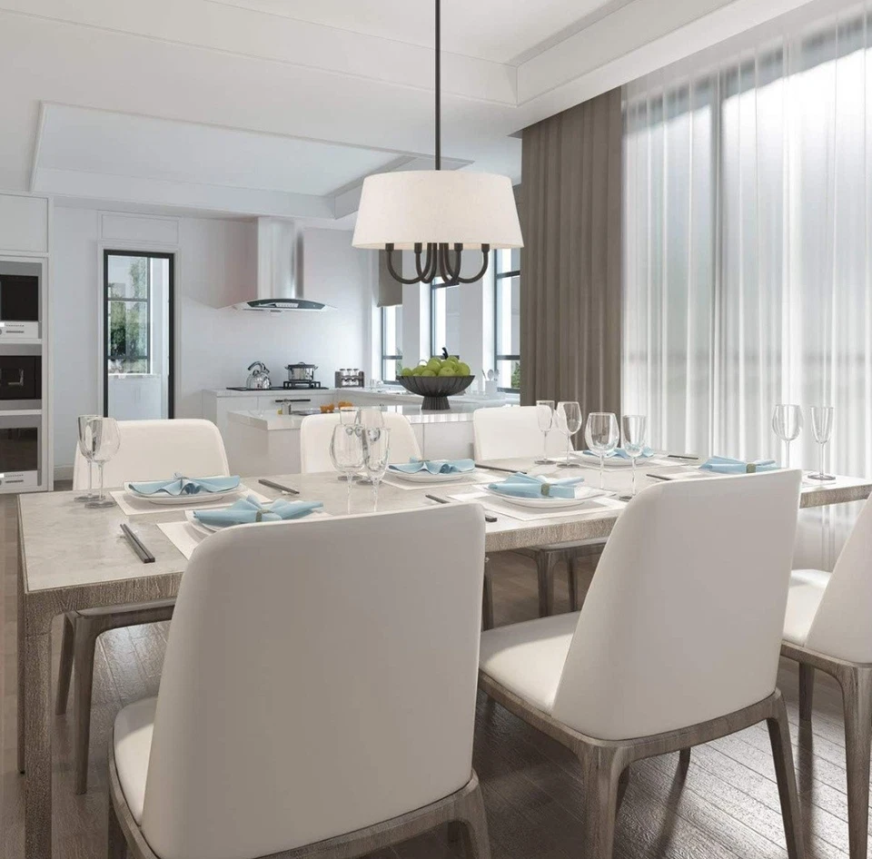 Livex Lighting 50804-92 Belclaire - Lámpara de araña de cuatro luces, acabado bronce inglés Foto 4 de 4