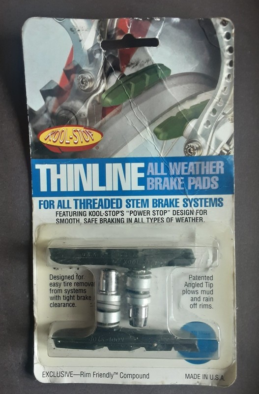 Kool-Stop Thinline All Weather Brake Pads Black. Made in USA.