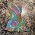 Vintage Barbie MOD #1822 SWIRLY CUE DRESS, 1968, Colorful Swirls