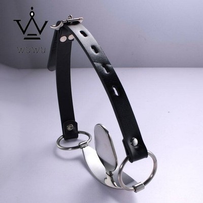 Stainless Steel Binding Tongue Depressor Scold's Bridle Mouth Flail Gags