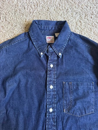 Jeans Shirt Levi's Dry Goods Size M Denim New Long Sleeve - Picture 2 of 7