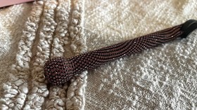 Agent Provocateur AP Riding Whip crystal Pink black leather RARE