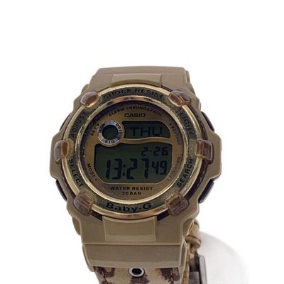 CASIO Quartz watch digital canvas GLD BEG SS BG-3000V