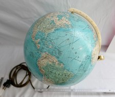 Columbus Duo Globo terrestre anni 50 60 Paul Oestergaard KG ottone 40 cm