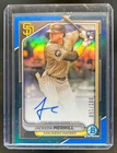 2024 Bowman Chrome Jackson Merrill Rookie Auto RC Blue Refractor #1/150 Padres