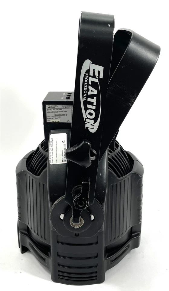 Elation Opti Tri Par LED RGB DMX Stage Light w/ Power Cable - Sanded Case - Image 2 of 4