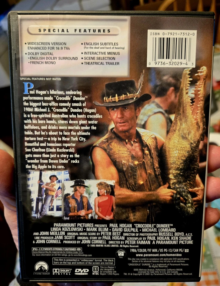 Crocodile Dundee (DVD, 1986) - Image 2 of 4