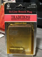 Traditions In-Line Breech Plug A1344 - Stainless Steel - Fits .50 & .54 Calibers