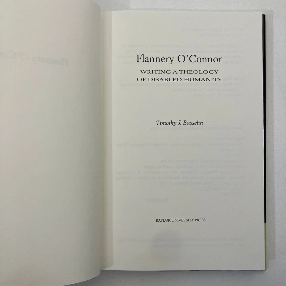 Flannery O'Connor Writing a Theology of Disabled Humanity HCDJ Ex-Library 2013 - Image 3 of 4