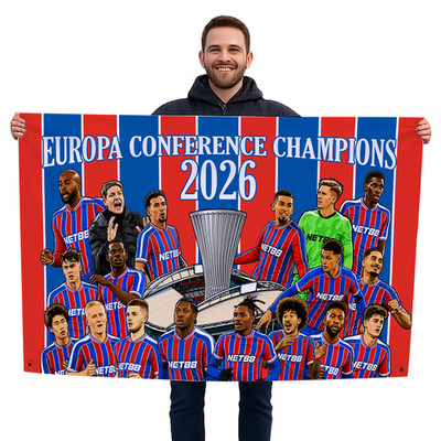 Crystal Palace Europa Conference Champions 2026 Fußball Flagge 5 Fuß x 3 Fuß Männerhöhle