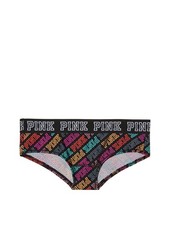 Victoria's Secret PINK Logo Hipster Panty Rainbow PINK Print