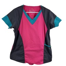 WONDERWINK Seven Flex Womens Scrub top shirt Medical Workwear - M