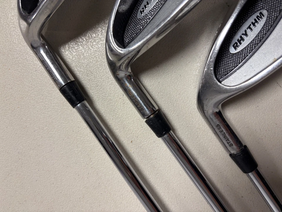 RAM RHYTHM 7, 9, PW Irons Stainless Steel Head, Steel Shaft, Nice Grip LEFT HAND - Image 3 of 4