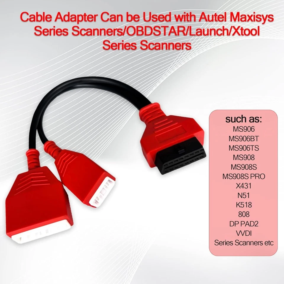 Adaptador de cable de derivación 16+32 pines OBD2 para Nissan Sylphy (B18), X431 MX808, escáneres Foto 2 de 4