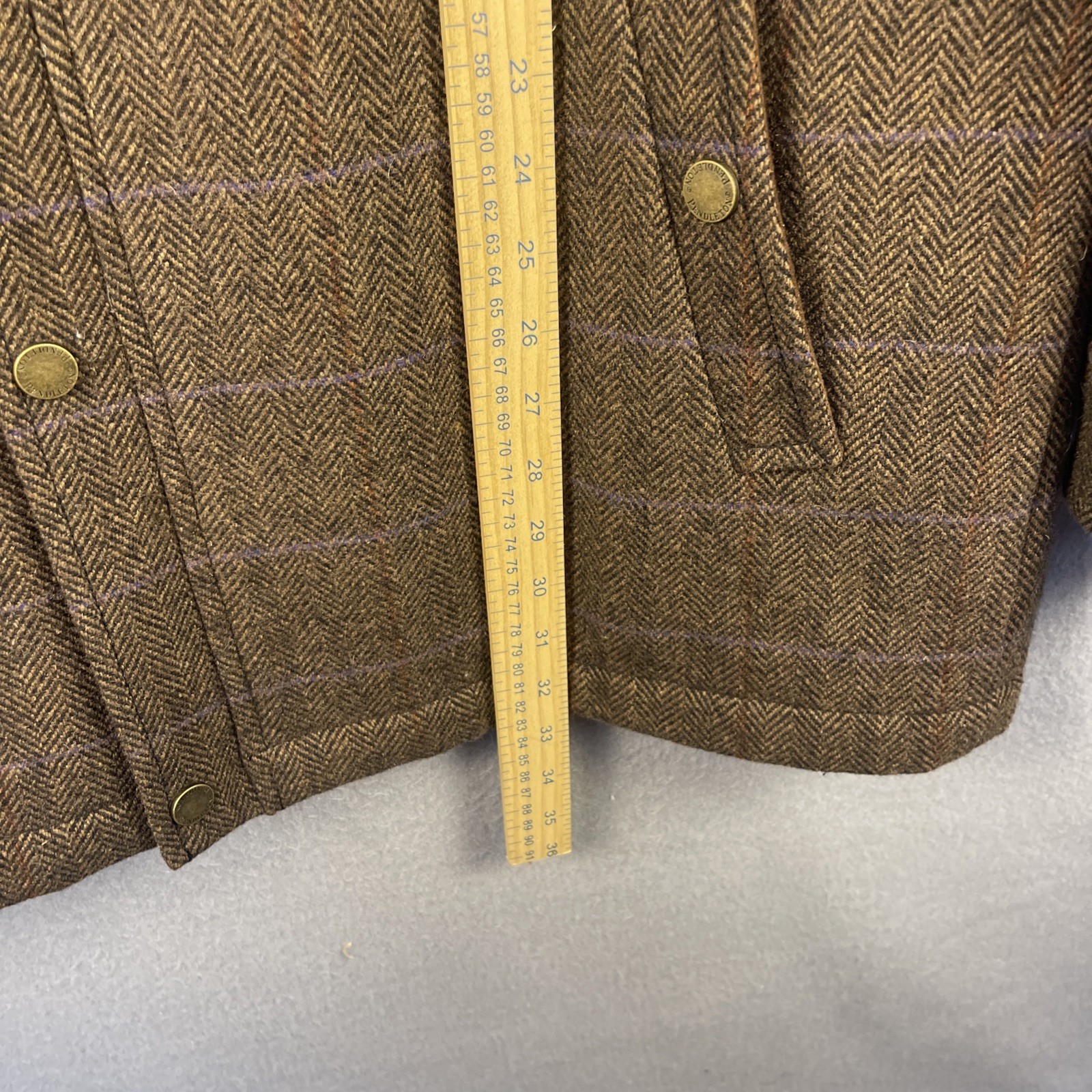 Pendleton Wool Jacket Mens Large Brown Tweed Pock… - image 9