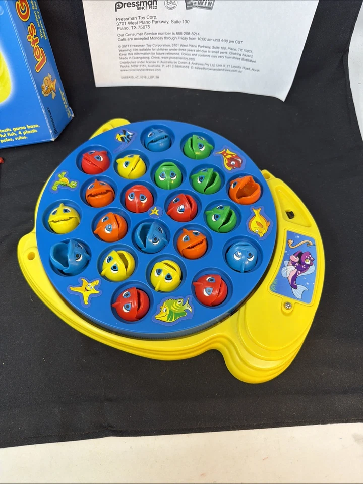 Vintage Pressman Let's Go Fishin' Electronic Fishing Game & Guide, 100% Tested - Image 3 of 4