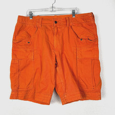 Vintage Polo Ralph Lauren Mens 38 Orange Cargo Military Paratrooper Shorts
