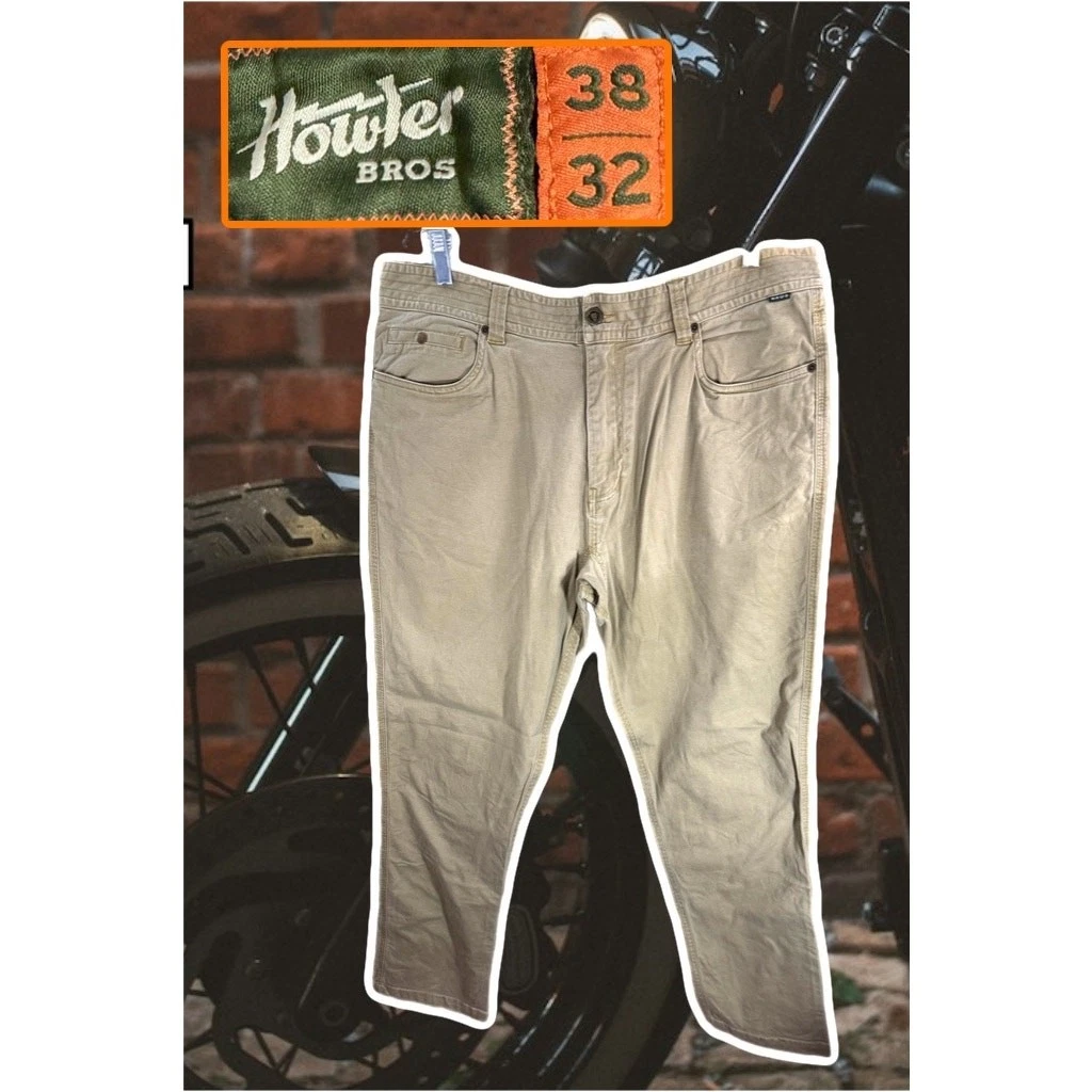 Howler Bros Chino Khaki Pants Mens 38 x 32 Tan Casual Outdoor