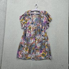 Anthropologie Akemi + Kin Women Dress S Purple Floral Valencia Mini A Line