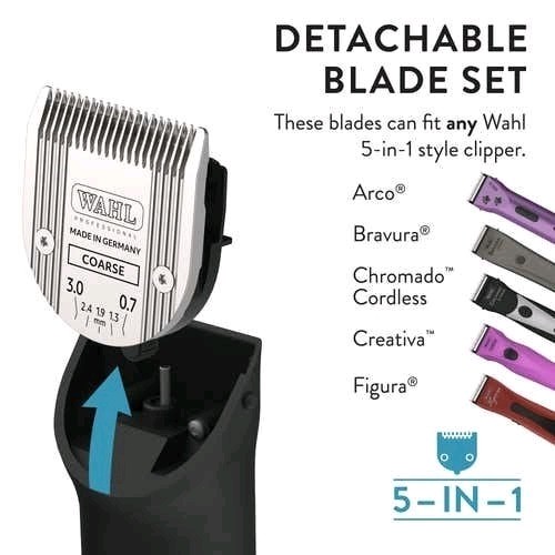 Wahl Moser COARSE 5 in 1 Blade for FIGURA,Bravura,ARCO,CHROMADO,Li+PRO Clipper