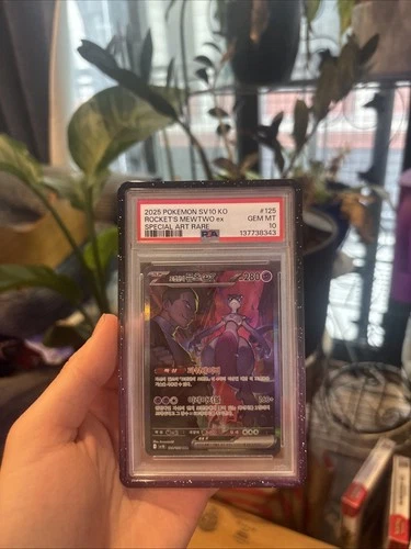 Korean Pokemon card [PSA 10] [Sv10] 2025 Rocket's Mewtwo ex SAR #125