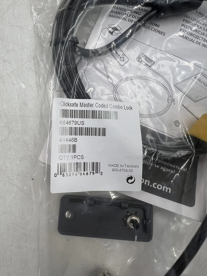 LOT of 28 Kensington ClickSafe Master Coded On-Demand Combination Lock K64679US - Image 3 of 4