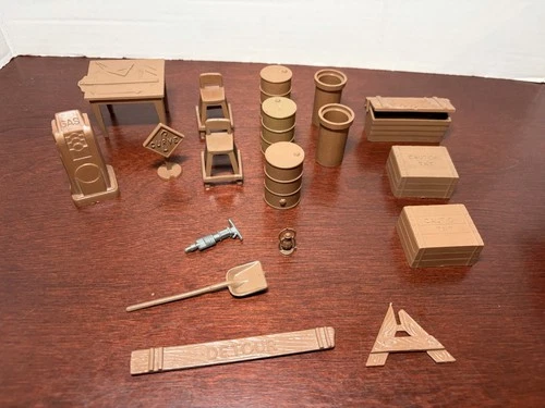 Marx Construction Accessories (Lot Of 18) RARE *Read Description