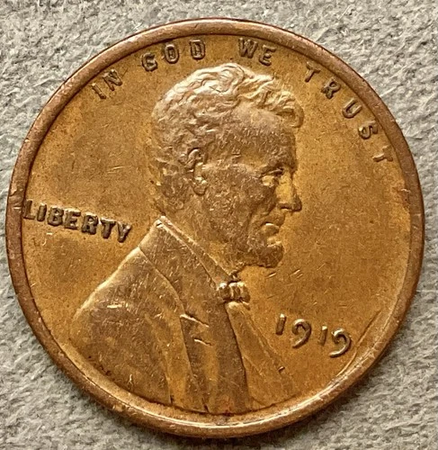 1919 p Lincoln Wheat Cent - [XF/EF] Extremely Fine - High Grade ~ B556