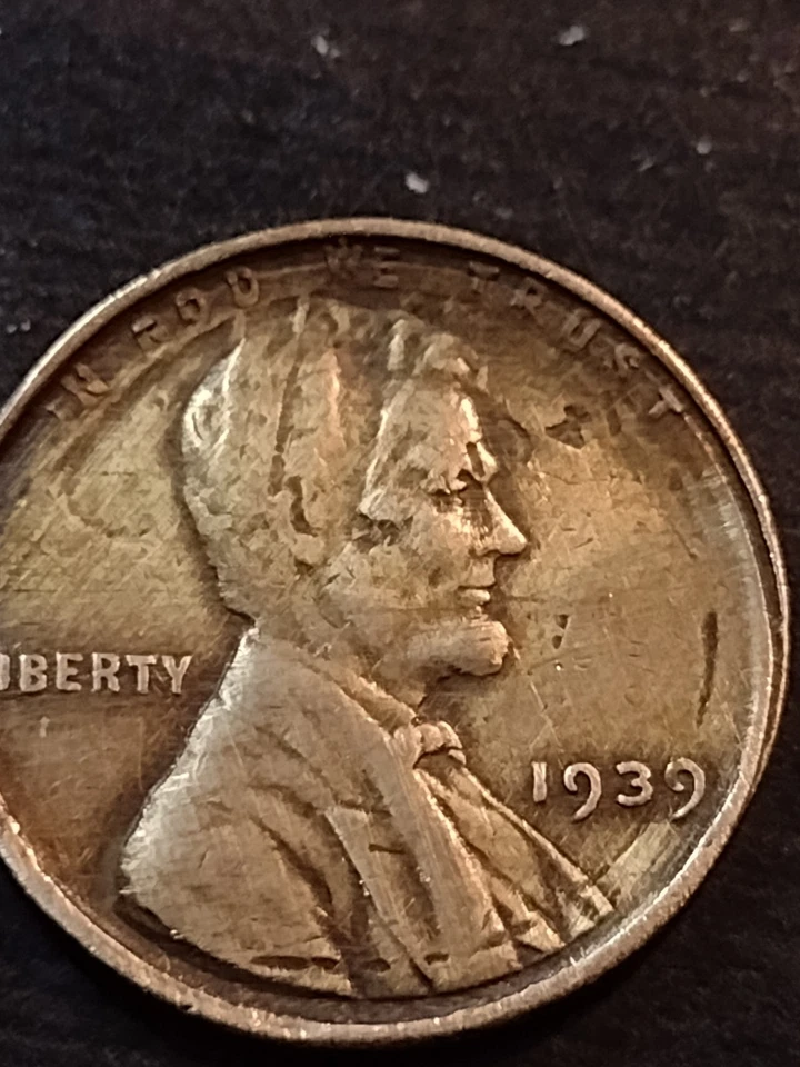 1939 Wheat Multi Error  Has Liberty Backwards On Back And On Front Has Multiple - Image 2 of 4