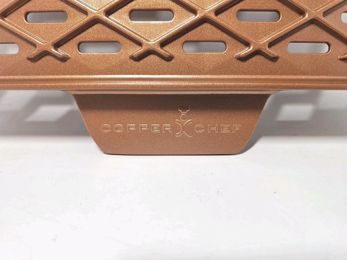 Parrilla de barbacoa de chef de cobre 12x12 antiadherente de cerámica estufa exterior nueva