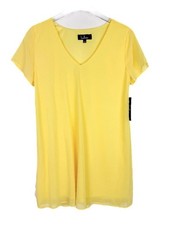 NWT Lulus Freestyle Shift Dress Short Sleeve V-Neckline Party Yellow Size XS NEW