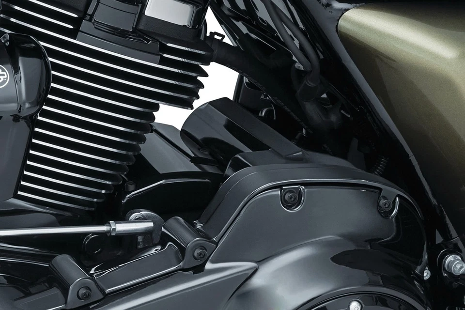 For Harley-Davidson Road King 17-21 Precision Gloss Black Transmission Top Cover Foto 3 de 4