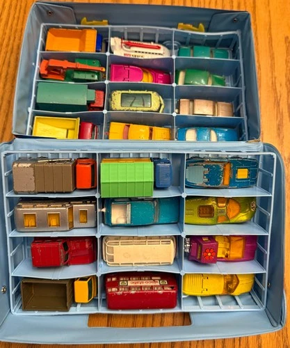 Lot of 24 Vintage Matchbox Lesney Cars 70s Cars In Good Condition With Case Rare