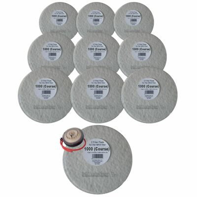 10x Filterpads 1000 Gang 2x Pack für das Better Brew MK4 Weinfilter Homebrew