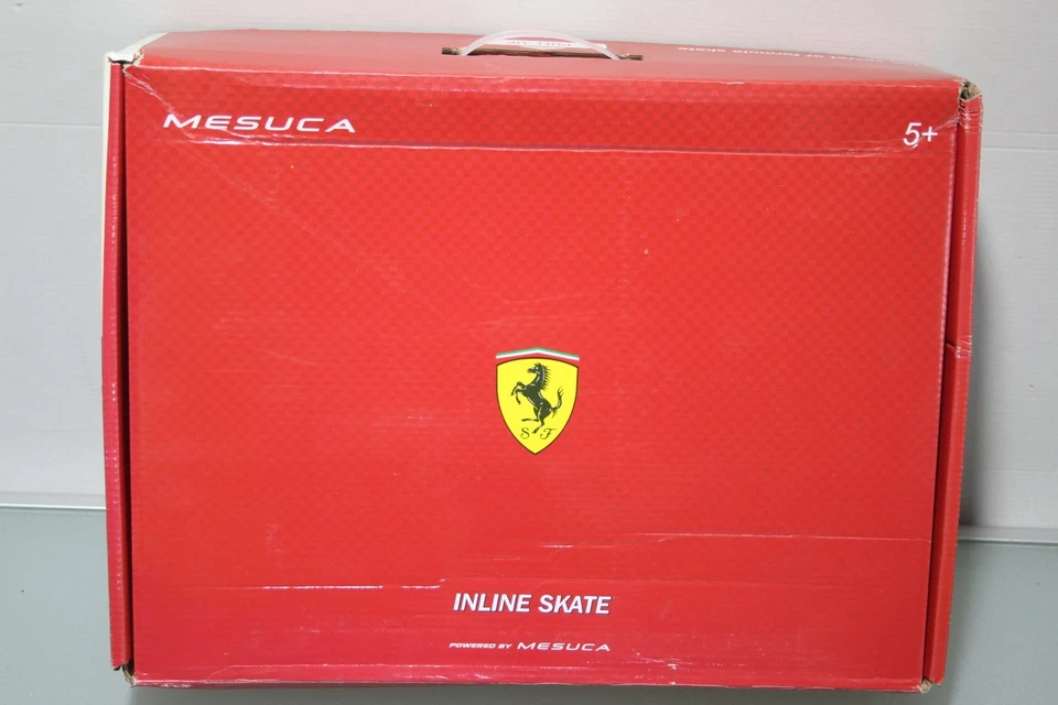 Mesuca Inline Skates für Erwachsene und Kinder Ferrari Skates 33-36 Schwarz - Bild 4 von 4