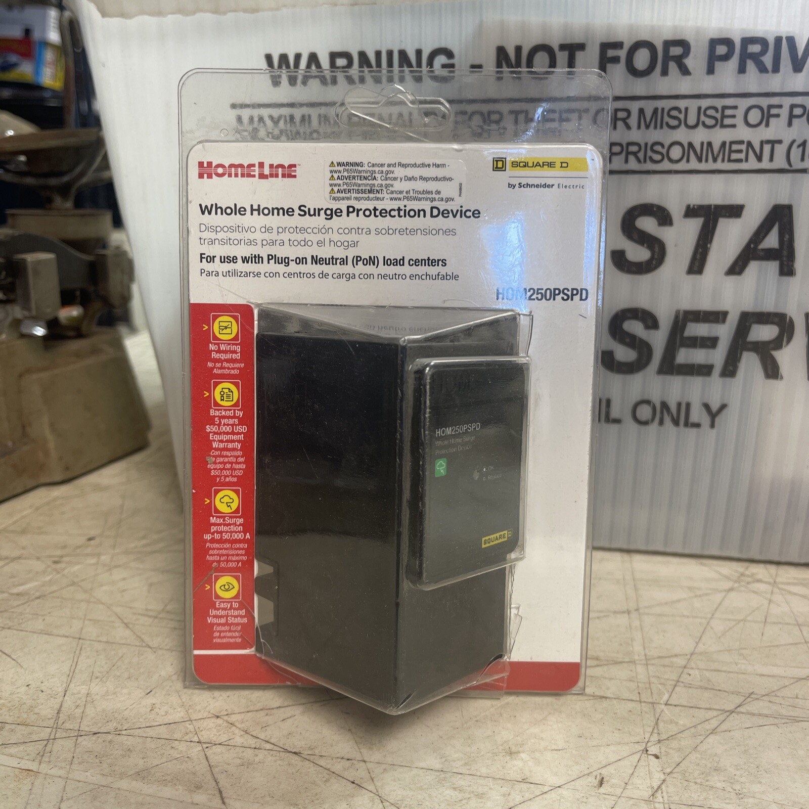 NEW Square D HOM250PSPD Homeline Surge Protector Device 785901520290 eBay