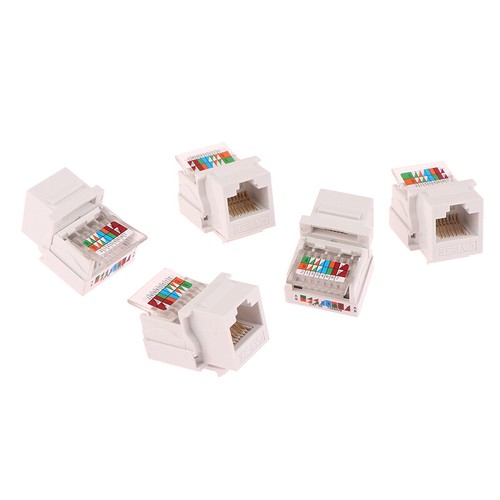 5PCS RJ45 Connector Information Socket Computer Outlet Cable Adapter Jack