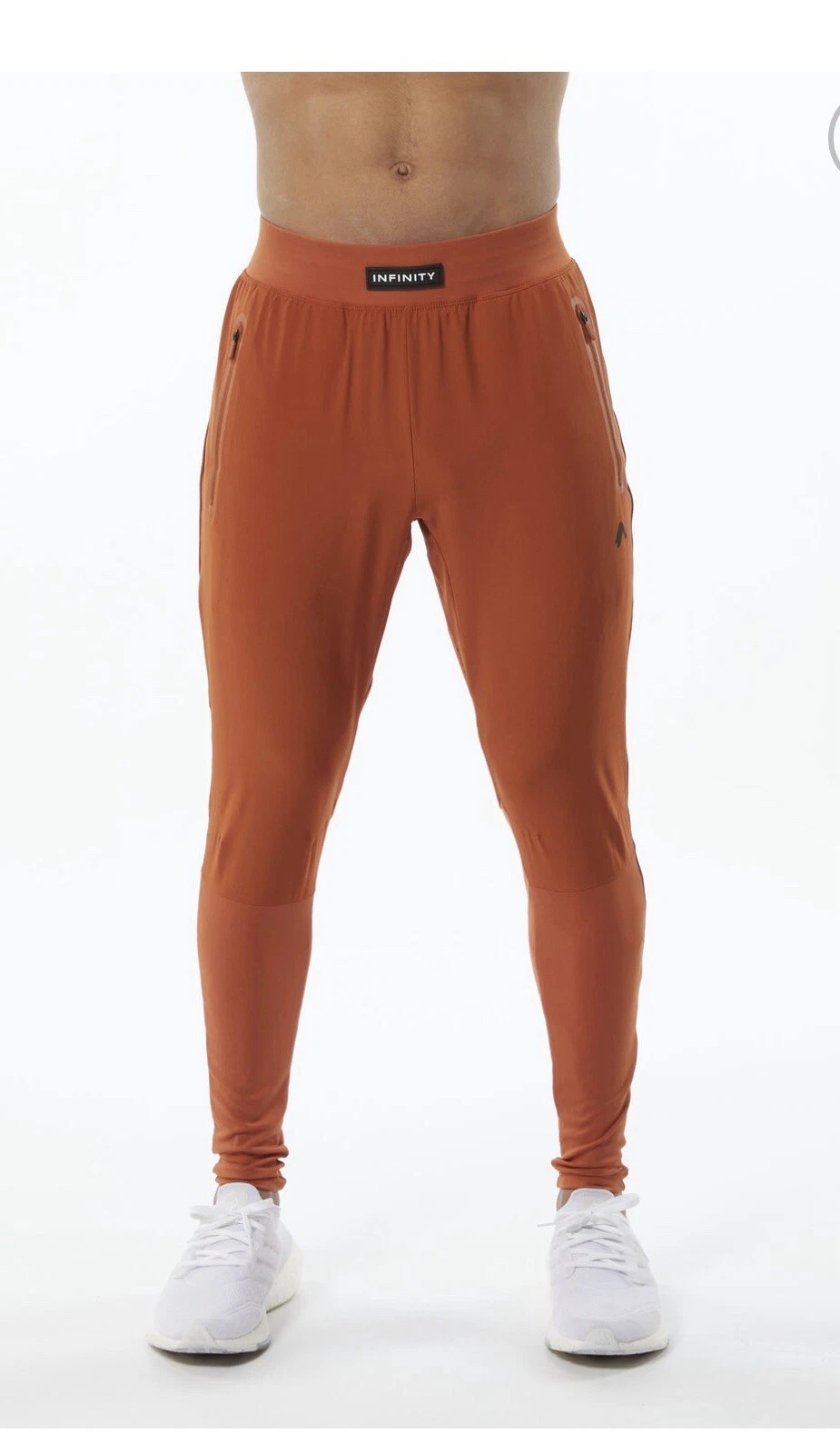 Alphalete Men's Infinity Tech Pant - Sour Tangerine, Size Medium