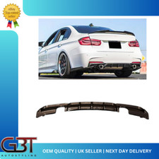 FOR BMW 3 SERIES F30 F31 M-SPORT REAR DIFFUSER SPLITTER VALANCE PERFORMANCE DUAL