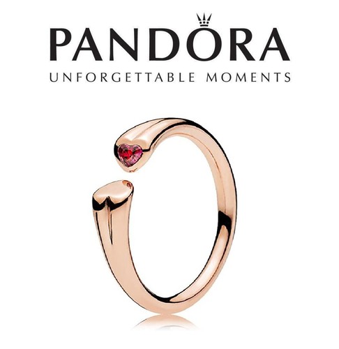 PANDORA Two Hearts Ring Rose Gold | eBay