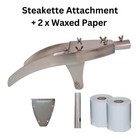 <!--F#f_0-->New Steakette Attachment Stainless Steel with Waxed Paper Rolls 100mm<!--F/-->