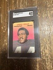 1970 TOPPS SUPER GLOSSY FOOTBALL # 5 LEROY KELLY SGC 4 Cleveland Browns Football