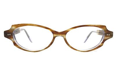 Jean Lafont Petite Eyeglasses Frames BABEL 513 Brown Horn Cat Eye 51-14-143