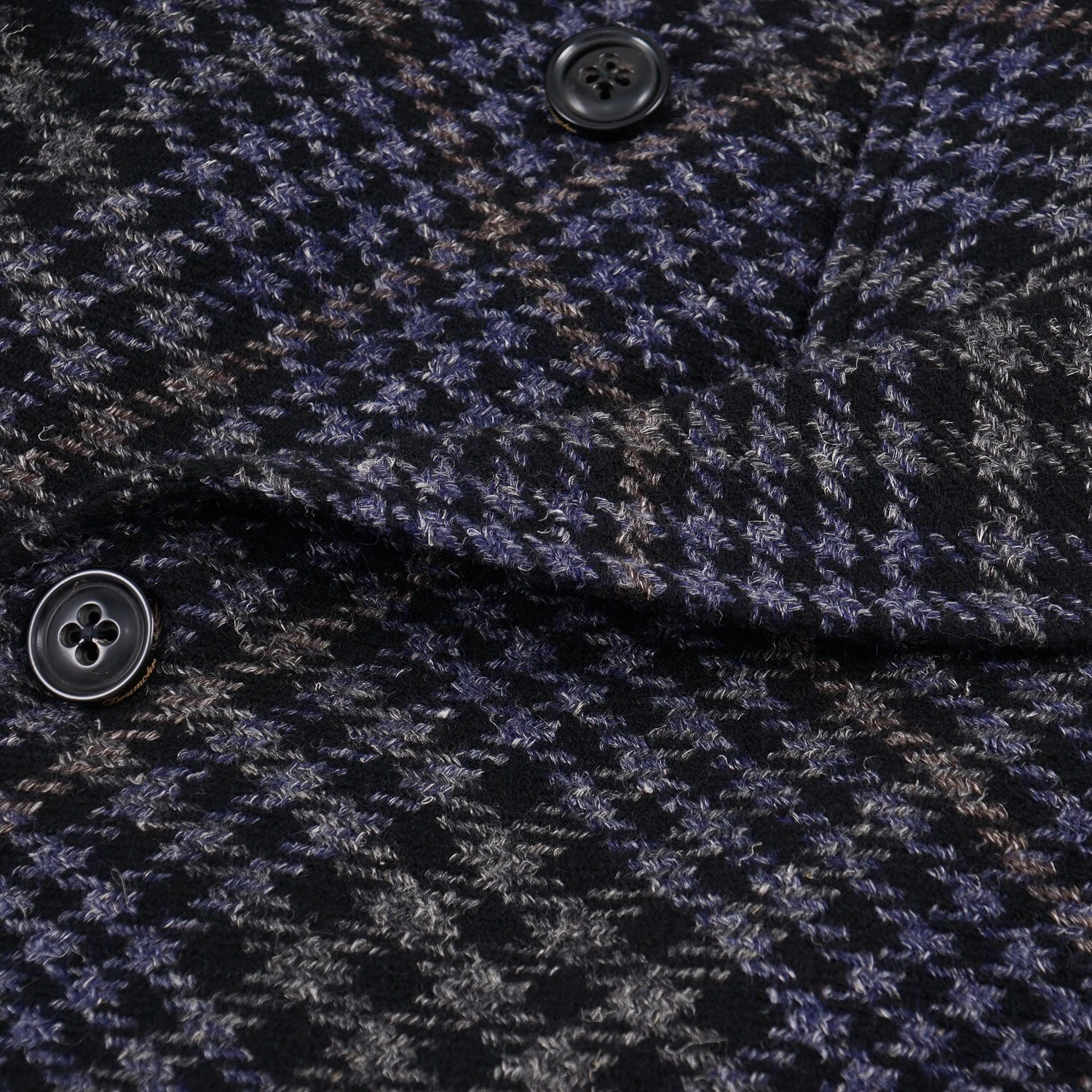 Drumohr Gray-Blue Layered Plaid Wool Overcoat 40R (Eu 50) Outer Coat NWT image 3