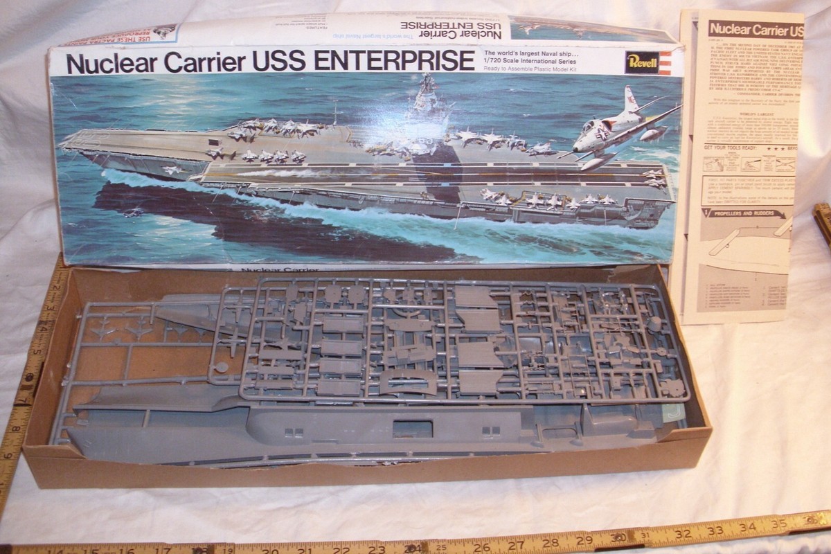 REVELL NUCLEAR AIRCRAFT CARRIER USS ENTERPRISE MODEL KIT 1:720 H