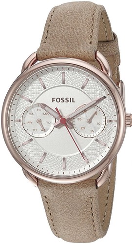 BROWN LEATHER BAND,MULTIFUNCTION WATCH 